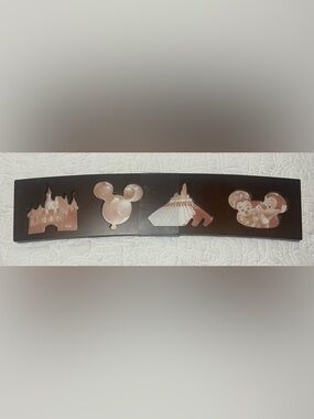 Disney WOOD Photo Frame - Park Icons Collage -